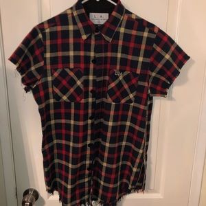Lifted Anchors Plaid Button up Flannel